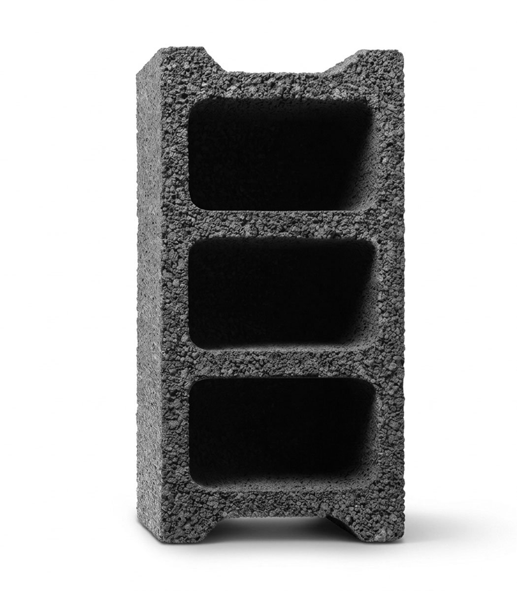 volcanic-hollow-block-3-holes-size-20 3 Cores Volcanic Hollow Blocks - Image 1
